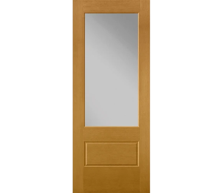 Boston 3 Quaters Light Fiberglass Entry Door