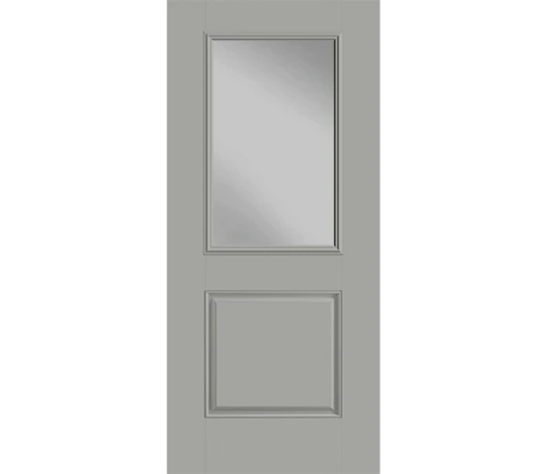 Boston Half Light 1 Panel Fiberglass Entry Door