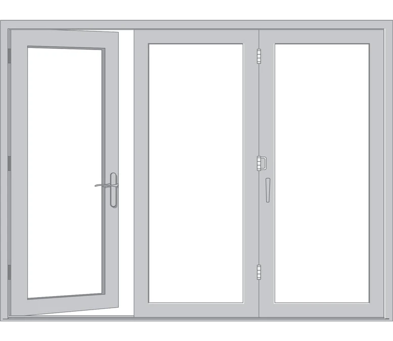 Boston Pella Architect Reserve Series Contemporary Bifold Patio Door